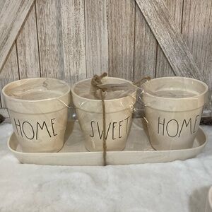Rae Dunn Home Sweet Home Planters Set